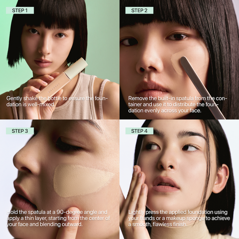 Organza Fit Spatula Foundation ( 4 Type )